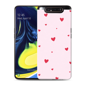 Силиконовый противоударный чехол на Samsung Galaxy A80 с принтом для девочек Силиконовый противоударный чехол на Samsung Galaxy A80 с принтом для девочек