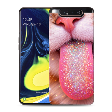 Силиконовый противоударный чехол на Samsung Galaxy A80 с принтом для девочек