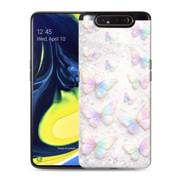 Силиконовый противоударный чехол на Samsung Galaxy A80 с принтом женский