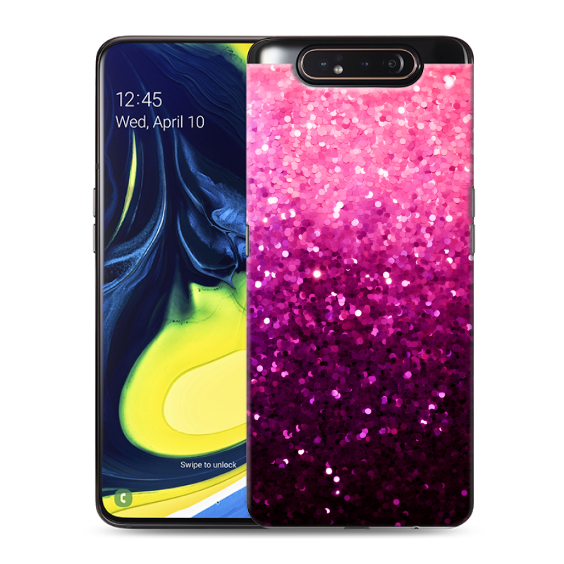 Пластиковый чехол на Samsung Galaxy A80 с принтом Блестки Пластиковый чехол на Samsung Galaxy A80 с принтом Блестки
