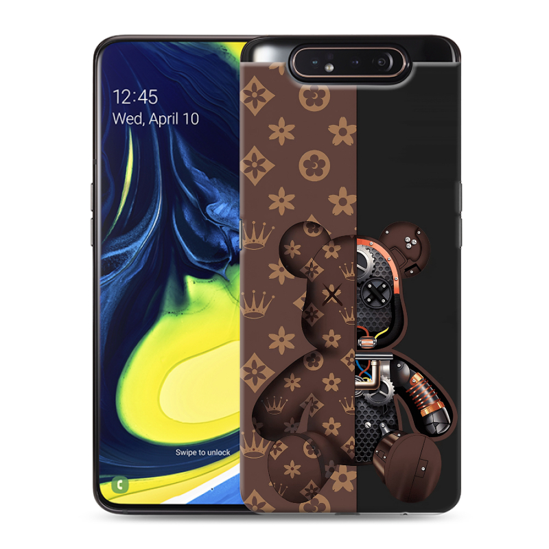Силиконовый противоударный чехол на Samsung Galaxy A80 с принтом Луи робот Силиконовый противоударный чехол на Samsung Galaxy A80 с принтом Луи робот
