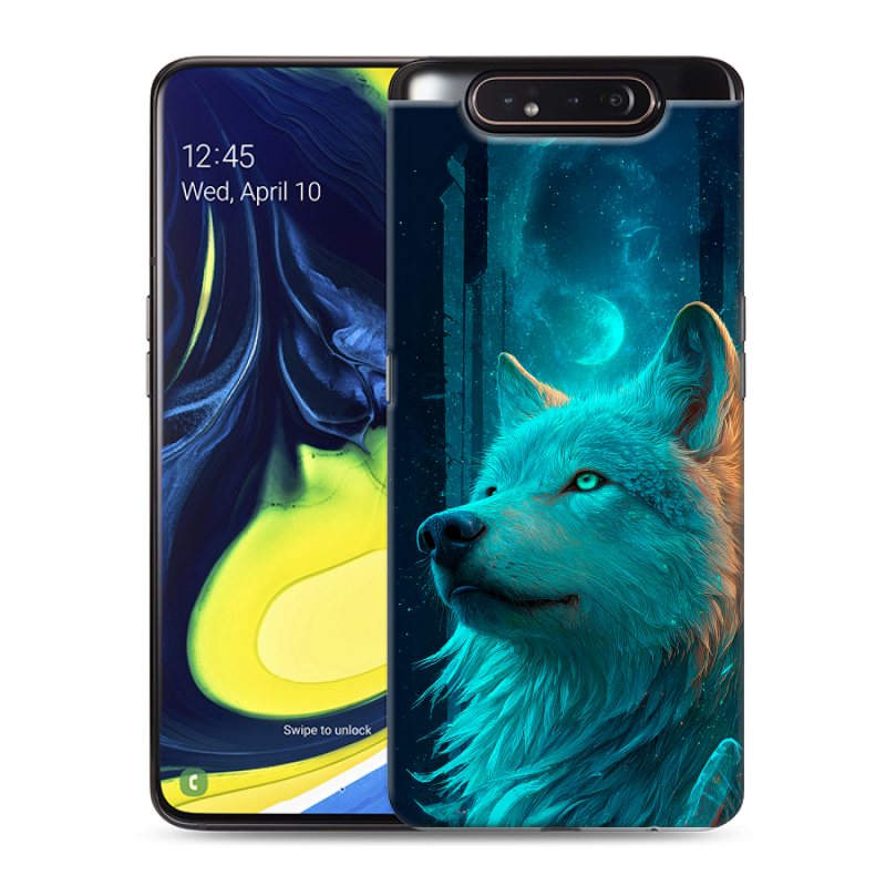 Силиконовый противоударный чехол на Samsung Galaxy A80 с принтом бабочки саккура Силиконовый противоударный чехол на Samsung Galaxy A80 с принтом бабочки саккура