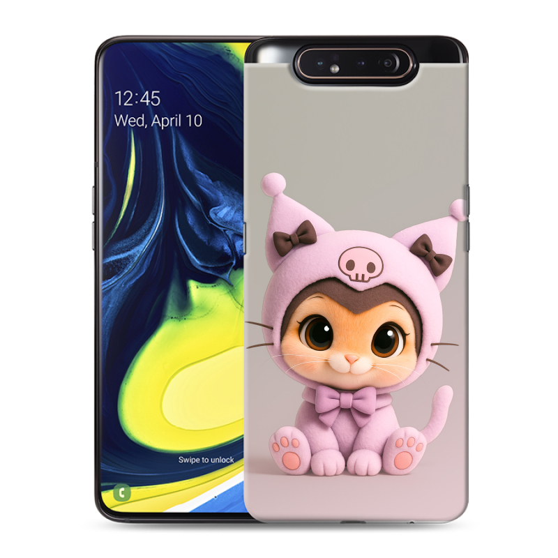 Силиконовый противоударный чехол на Samsung Galaxy A80 с принтом Куроми Kuromi Силиконовый противоударный чехол на Samsung Galaxy A80 с принтом Куроми Kuromi
