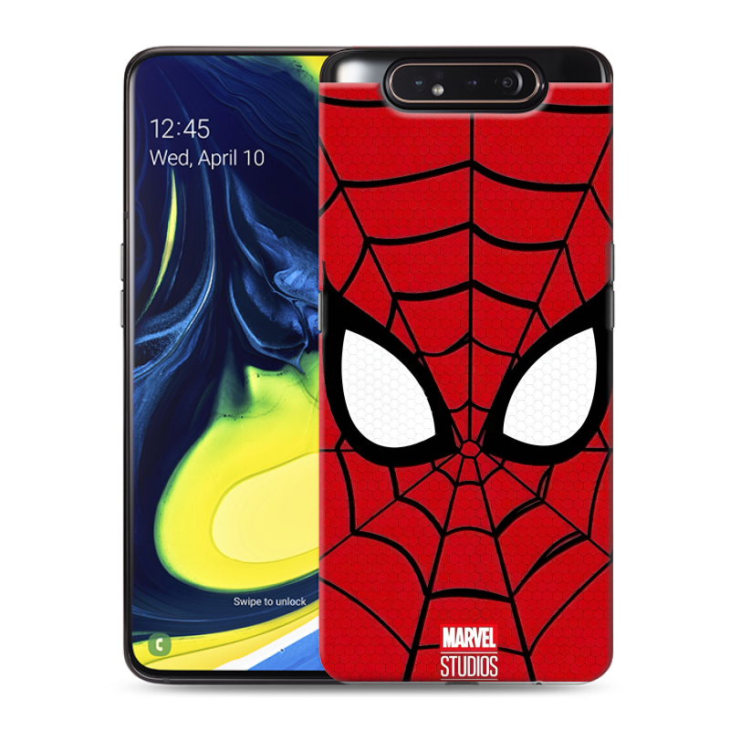 Пластиковый чехол на Samsung Galaxy A80 с принтом человек паук spiderman Пластиковый чехол на Samsung Galaxy A80 с принтом человек паук spiderman