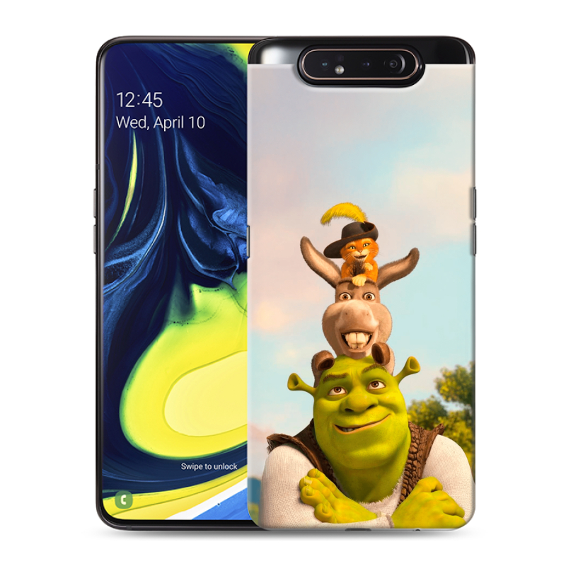 Пластиковый чехол на Samsung Galaxy A80 с принтом Шрек Shrek Пластиковый чехол на Samsung Galaxy A80 с принтом Шрек Shrek