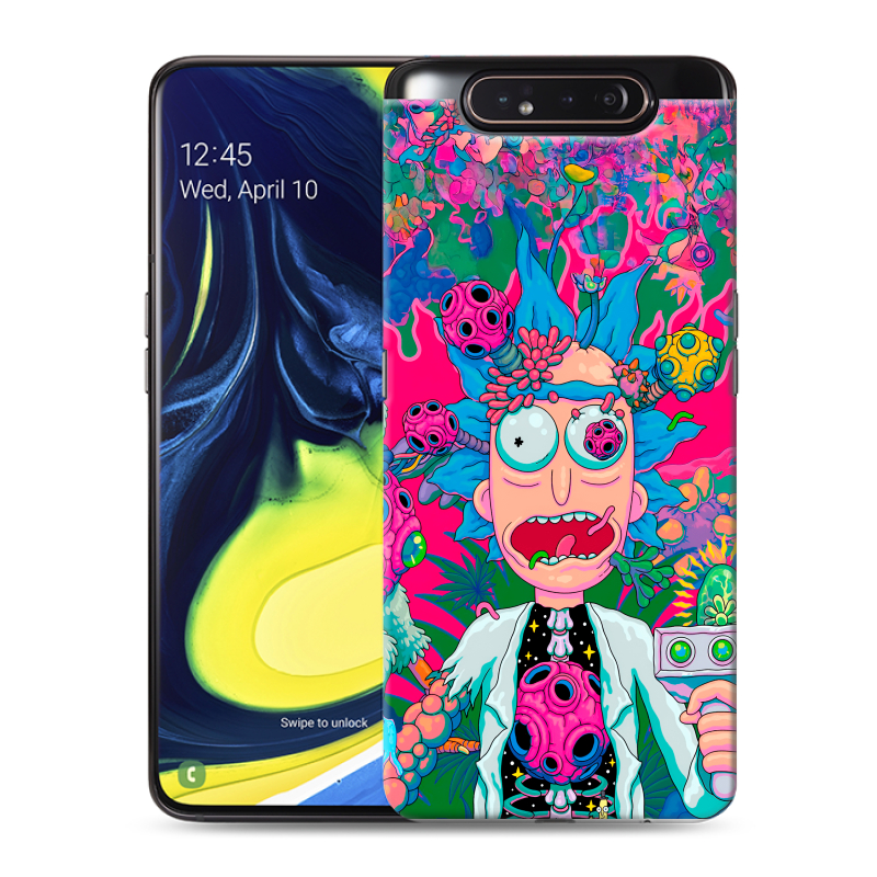 Пластиковый чехол на Samsung Galaxy A80 с принтом Рик и Морти Rick Morty Пластиковый чехол на Samsung Galaxy A80 с принтом Рик и Морти Rick Morty