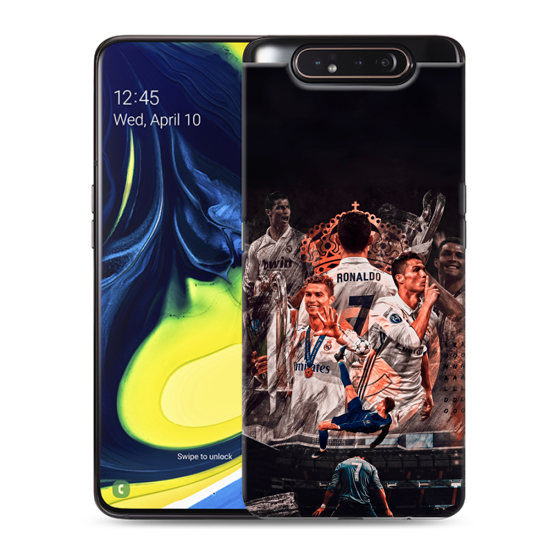 Силиконовый противоударный чехол на Samsung Galaxy A80 с принтом Реал Роналдо Real Ronaldo Силиконовый противоударный чехол на Samsung Galaxy A80 с принтом Реал Роналдо Real Ronaldo