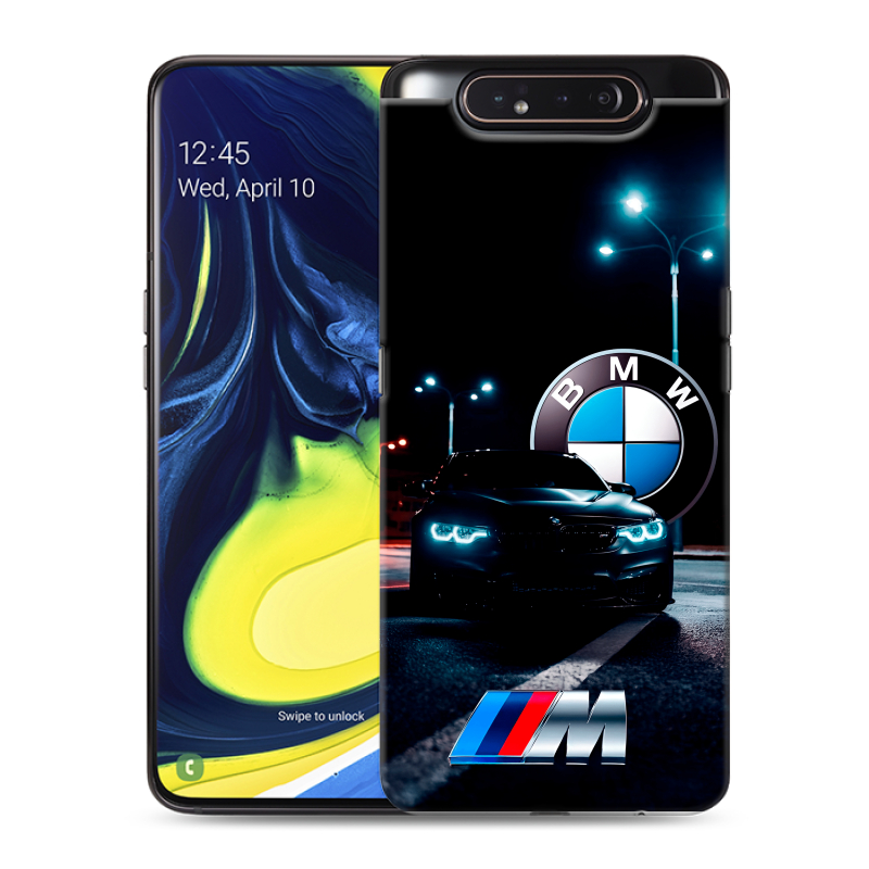 Силиконовый противоударный чехол на Samsung Galaxy A80 с принтом БМВ BMW Силиконовый противоударный чехол на Samsung Galaxy A80 с принтом БМВ BMW