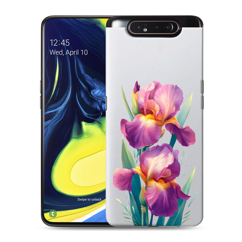 Пластиковый чехол на Samsung Galaxy A80 с принтом Цветы орхидеи Пластиковый чехол на Samsung Galaxy A80 с принтом Цветы орхидеи