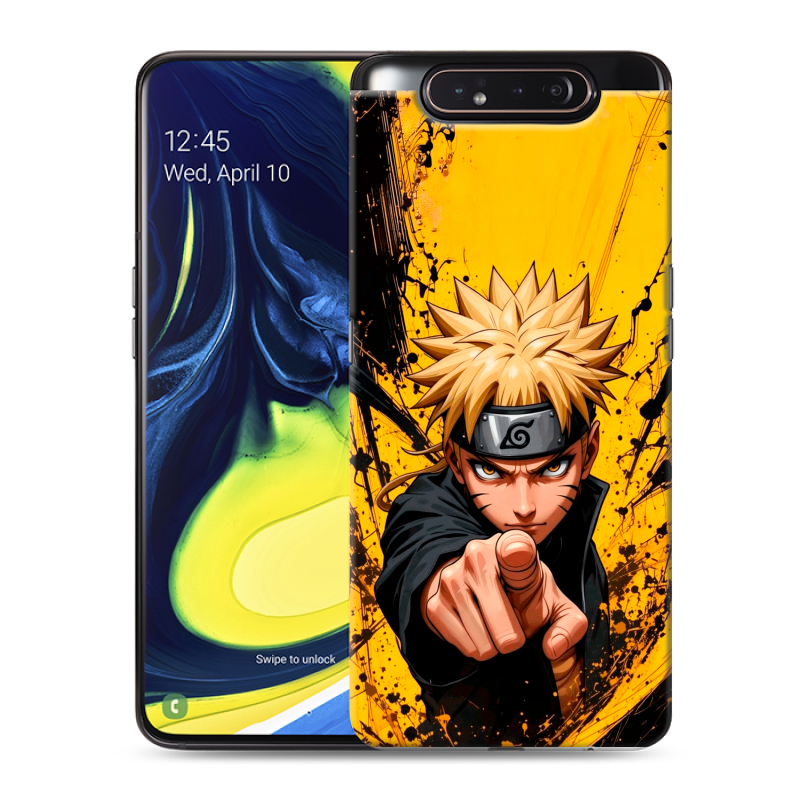 Силиконовый противоударный чехол на Samsung Galaxy A80 с принтом Naruto Наруто Силиконовый противоударный чехол на Samsung Galaxy A80 с принтом Naruto Наруто