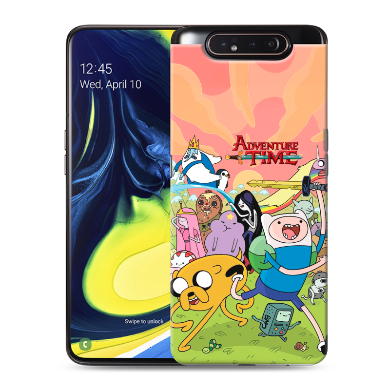 Силиконовый противоударный чехол на Samsung Galaxy A80 с принтом Adventure time Время приключений Силиконовый противоударный чехол на Samsung Galaxy A80 с принтом Adventure time Время приключений