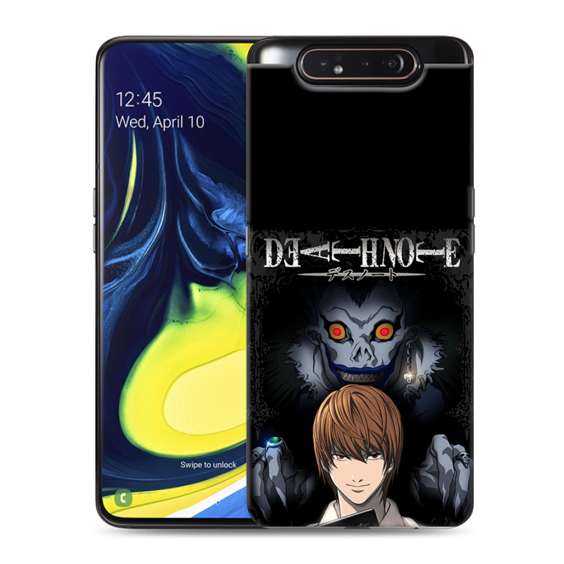 Силиконовый противоударный чехол на Samsung Galaxy A80 с принтом Death note Тетрадь смерти Силиконовый противоударный чехол на Samsung Galaxy A80 с принтом Death note Тетрадь смерти