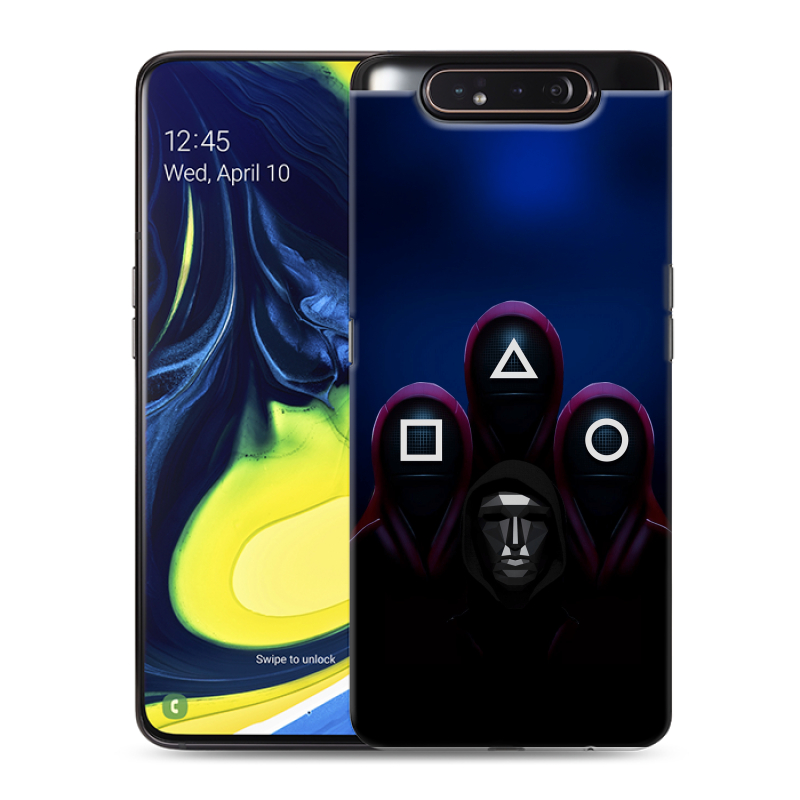 Пластиковый чехол на Samsung Galaxy A80 с принтом Игра Кальмара Пластиковый чехол на Samsung Galaxy A80 с принтом Игра Кальмара