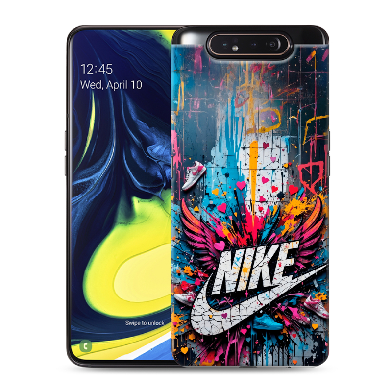 Силиконовый противоударный чехол на Samsung Galaxy A80 с принтом Nike Найк Силиконовый противоударный чехол на Samsung Galaxy A80 с принтом Nike Найк