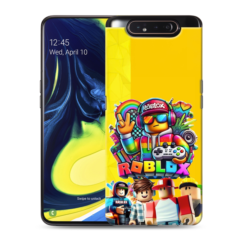 Пластиковый чехол на Samsung Galaxy A80 с принтом Roblox Роблокс Пластиковый чехол на Samsung Galaxy A80 с принтом Roblox Роблокс