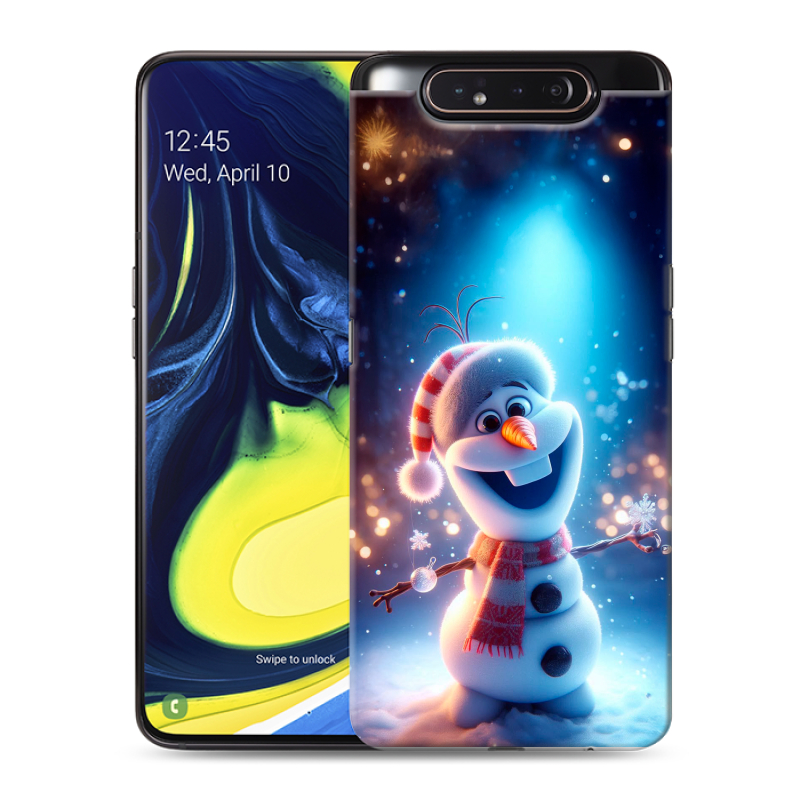 Пластиковый чехол на Samsung Galaxy A80 с принтом Новый год Пластиковый чехол на Samsung Galaxy A80 с принтом Новый год