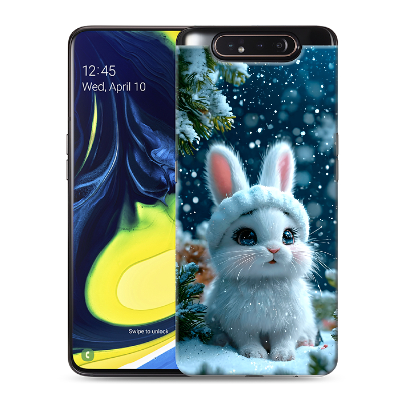 Пластиковый чехол на Samsung Galaxy A80 с принтом Новый год Пластиковый чехол на Samsung Galaxy A80 с принтом Новый год