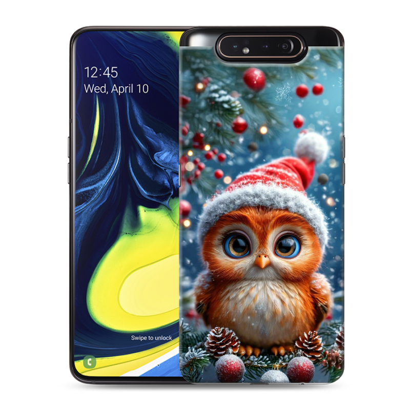 Пластиковый чехол на Samsung Galaxy A80 с принтом Новый год Пластиковый чехол на Samsung Galaxy A80 с принтом Новый год