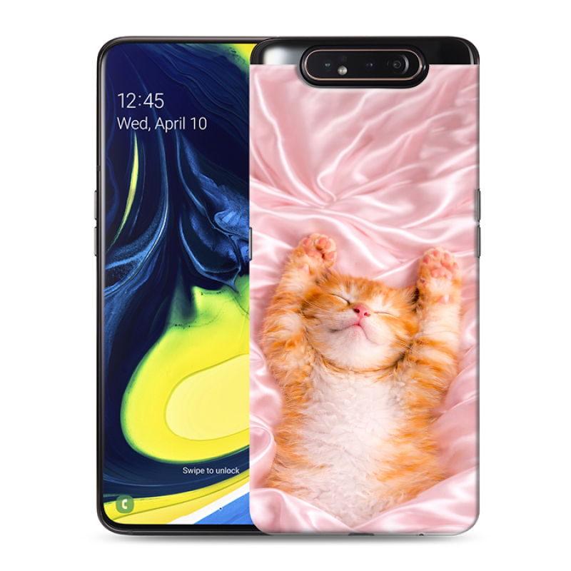 Силиконовый противоударный чехол на Samsung Galaxy A80 с принтом женский Силиконовый противоударный чехол на Samsung Galaxy A80 с принтом женский