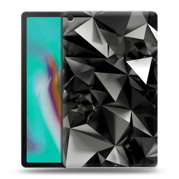 Силиконовый чехол на планшета Samsung Galaxy Tab A 10.1 (2019) с принтом Черные кристаллы Силиконовый чехол на планшета Samsung Galaxy Tab A 10.1 (2019) с принтом Черные кристаллы