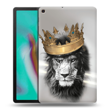 Силиконовый чехол на планшета Samsung Galaxy Tab A 10.1 (2019) с принтом Лев с короной Силиконовый чехол на планшета Samsung Galaxy Tab A 10.1 (2019) с принтом Лев с короной