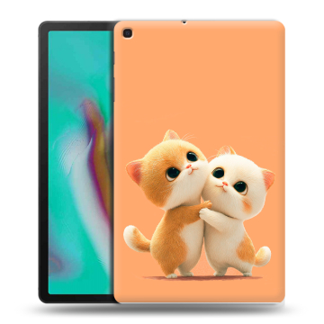Силиконовый чехол на планшета Samsung Galaxy Tab A 10.1 (2019) с принтом Милые котики Силиконовый чехол на планшета Samsung Galaxy Tab A 10.1 (2019) с принтом Милые котики