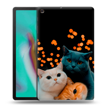 Силиконовый чехол на планшета Samsung Galaxy Tab A 10.1 (2019) с принтом Кошки Силиконовый чехол на планшета Samsung Galaxy Tab A 10.1 (2019) с принтом Кошки
