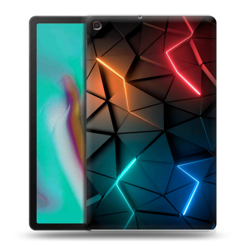 Силиконовый чехол на планшета Samsung Galaxy Tab A 10.1 (2019) с принтом Абстракция неон Силиконовый чехол на планшета Samsung Galaxy Tab A 10.1 (2019) с принтом Абстракция неон