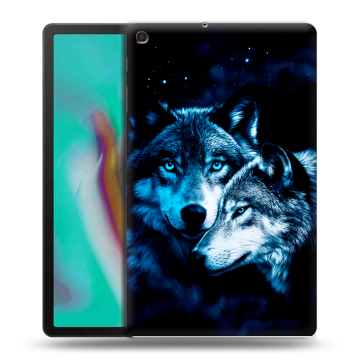Силиконовый чехол на планшета Samsung Galaxy Tab A 10.1 (2019) с принтом Волки Силиконовый чехол на планшета Samsung Galaxy Tab A 10.1 (2019) с принтом Волки