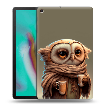 Силиконовый чехол на планшета Samsung Galaxy Tab A 10.1 (2019) с принтом Сова Силиконовый чехол на планшета Samsung Galaxy Tab A 10.1 (2019) с принтом Сова