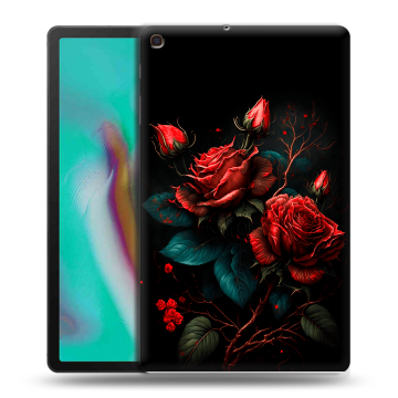 Силиконовый чехол на планшета Samsung Galaxy Tab A 10.1 (2019) с принтом Розы красные Силиконовый чехол на планшета Samsung Galaxy Tab A 10.1 (2019) с принтом Розы красные