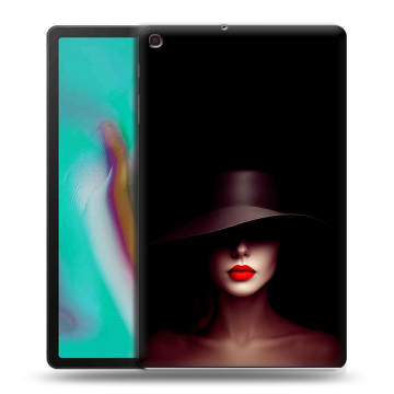 Силиконовый чехол на планшета Samsung Galaxy Tab A 10.1 (2019) с принтом Девушка в шляпе Силиконовый чехол на планшета Samsung Galaxy Tab A 10.1 (2019) с принтом Девушка в шляпе
