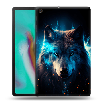 Силиконовый чехол на планшета Samsung Galaxy Tab A 10.1 (2019) с принтом Волк ночной Силиконовый чехол на планшета Samsung Galaxy Tab A 10.1 (2019) с принтом Волк ночной