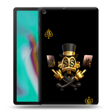 Силиконовый чехол на планшета Samsung Galaxy Tab A 10.1 (2019) с принтом Золотой скрудж макдак Силиконовый чехол на планшета Samsung Galaxy Tab A 10.1 (2019) с принтом Золотой скрудж макдак