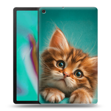 Силиконовый чехол на планшета Samsung Galaxy Tab A 10.1 (2019) с принтом котенок Силиконовый чехол на планшета Samsung Galaxy Tab A 10.1 (2019) с принтом котенок