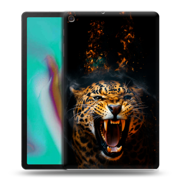 Силиконовый чехол на планшета Samsung Galaxy Tab A 10.1 (2019) с принтом Леопард Силиконовый чехол на планшета Samsung Galaxy Tab A 10.1 (2019) с принтом Леопард