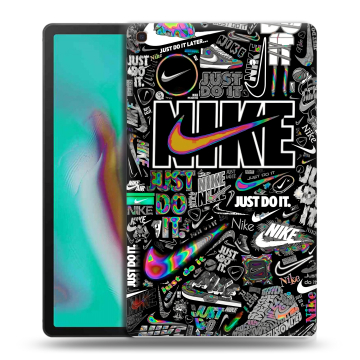 Силиконовый чехол на планшета Samsung Galaxy Tab A 10.1 (2019) с принтом Найк Силиконовый чехол на планшета Samsung Galaxy Tab A 10.1 (2019) с принтом Найк