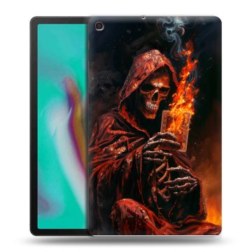 Силиконовый чехол на планшета Samsung Galaxy Tab A 10.1 (2019) с принтом Скелет и карты Силиконовый чехол на планшета Samsung Galaxy Tab A 10.1 (2019) с принтом Скелет и карты