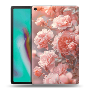 Силиконовый чехол на планшета Samsung Galaxy Tab A 10.1 (2019) с принтом Розовые розы Силиконовый чехол на планшета Samsung Galaxy Tab A 10.1 (2019) с принтом Розовые розы