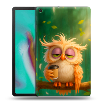 Силиконовый чехол на планшета Samsung Galaxy Tab A 10.1 (2019) с принтом сова Силиконовый чехол на планшета Samsung Galaxy Tab A 10.1 (2019) с принтом сова