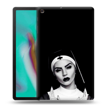 Силиконовый чехол на планшета Samsung Galaxy Tab A 10.1 (2019) с принтом монашка Силиконовый чехол на планшета Samsung Galaxy Tab A 10.1 (2019) с принтом монашка
