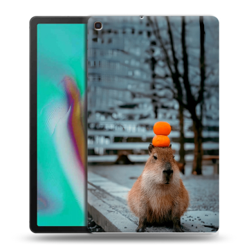 Силиконовый чехол на планшета Samsung Galaxy Tab A 10.1 (2019) с принтом капибара Силиконовый чехол на планшета Samsung Galaxy Tab A 10.1 (2019) с принтом капибара