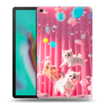 Силиконовый чехол на планшета Samsung Galaxy Tab A 10.1 (2019) с принтом милые котики Силиконовый чехол на планшета Samsung Galaxy Tab A 10.1 (2019) с принтом милые котики