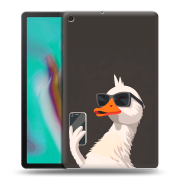 Силиконовый чехол на планшета Samsung Galaxy Tab A 10.1 (2019) с принтом утка в очках Силиконовый чехол на планшета Samsung Galaxy Tab A 10.1 (2019) с принтом утка в очках