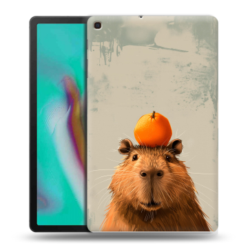 Силиконовый чехол на планшета Samsung Galaxy Tab A 10.1 (2019) с принтом капибара Силиконовый чехол на планшета Samsung Galaxy Tab A 10.1 (2019) с принтом капибара