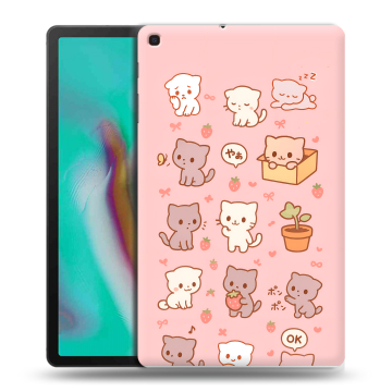 Силиконовый чехол на планшета Samsung Galaxy Tab A 10.1 (2019) с принтом Hello Kitty Хелоу Кити Силиконовый чехол на планшета Samsung Galaxy Tab A 10.1 (2019) с принтом Hello Kitty Хелоу Кити