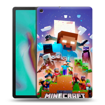 Силиконовый чехол на планшета Samsung Galaxy Tab A 10.1 (2019) с принтом Майнкрафт Minecraft Силиконовый чехол на планшета Samsung Galaxy Tab A 10.1 (2019) с принтом Майнкрафт Minecraft