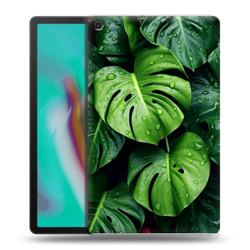 Силиконовый чехол на планшета Samsung Galaxy Tab A 10.1 (2019) с принтом Листья Силиконовый чехол на планшета Samsung Galaxy Tab A 10.1 (2019) с принтом Листья