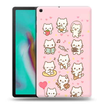 Силиконовый чехол на планшета Samsung Galaxy Tab A 10.1 (2019) с принтом Hello Kitty Хелоу Кити Силиконовый чехол на планшета Samsung Galaxy Tab A 10.1 (2019) с принтом Hello Kitty Хелоу Кити