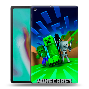 Силиконовый чехол на планшета Samsung Galaxy Tab A 10.1 (2019) с принтом Майнкрафт Силиконовый чехол на планшета Samsung Galaxy Tab A 10.1 (2019) с принтом Майнкрафт